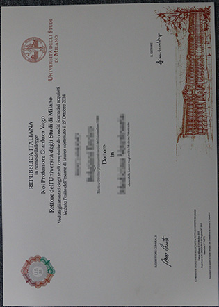 University of Milan Fake Degree Sample, Università degli Studi Di Milano Diploma