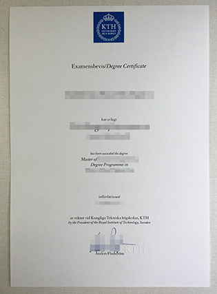 KTH Royal Institute of Technology Fake Diploma Sample