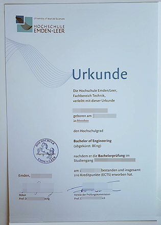 Hochschule Emden/Leer Fake Diploma, University of Applied Sciences Degree