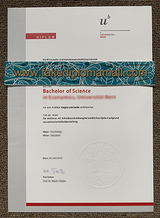Universität Bern Fake Diploma Sample – University of Bern Degree