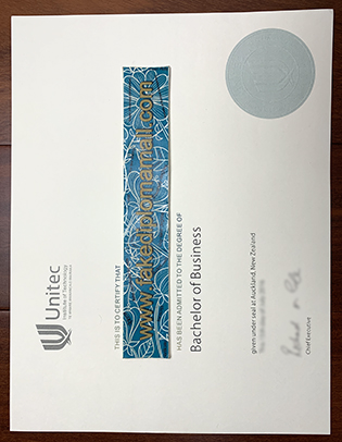 Unitec Institute of Technology Fake Diploma Sample