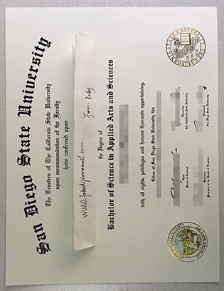 Buy SDSU Fake Degree Certificate, San Diego State University Diploma