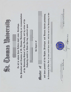 Provide St. Thomas University Fake Degree Certificate Online