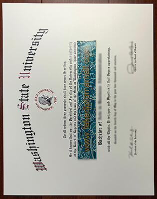 Buy Washington State University Fake Diploma in High Quality