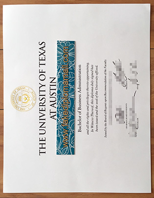 University of Texas At Austin Fake Diploma Sample