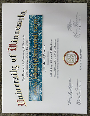 Private Methods to Buy UMN Fake Diploma, University of Minnesota Degree Sample