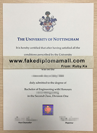 Fake University of Nottingham Degree, How To Buy UK Certificate