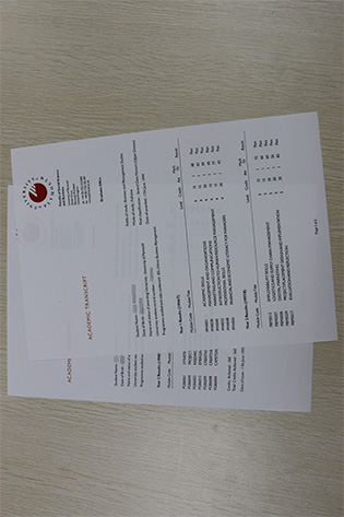Plymouth University Academic Transcript Template for View