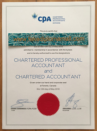 Where to Buy A Fake Canadian CPA Certificate?
