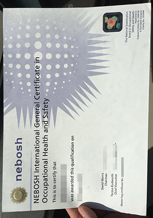 The Highest Quality of NEBOSH IGC Certificate Sample