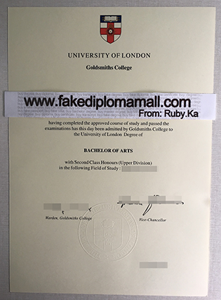 Goldsmiths College Fake Degree Certificate For Sale
