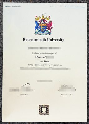 New Sample of Bournemouth University Diploma