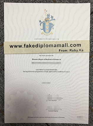 Buy University of Portsmouth Fake Degree in London