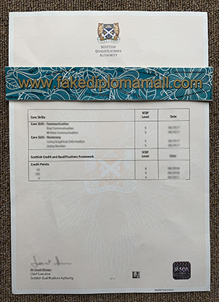SQA Fake Certificate Created By Our Company