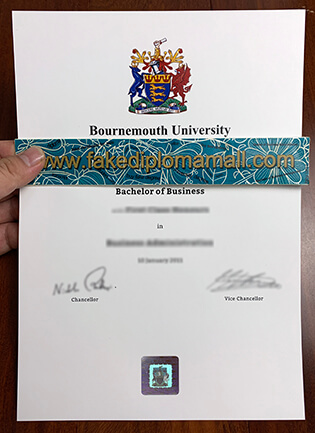 Bournemouth University Fake Degree with the Genuine Hologram