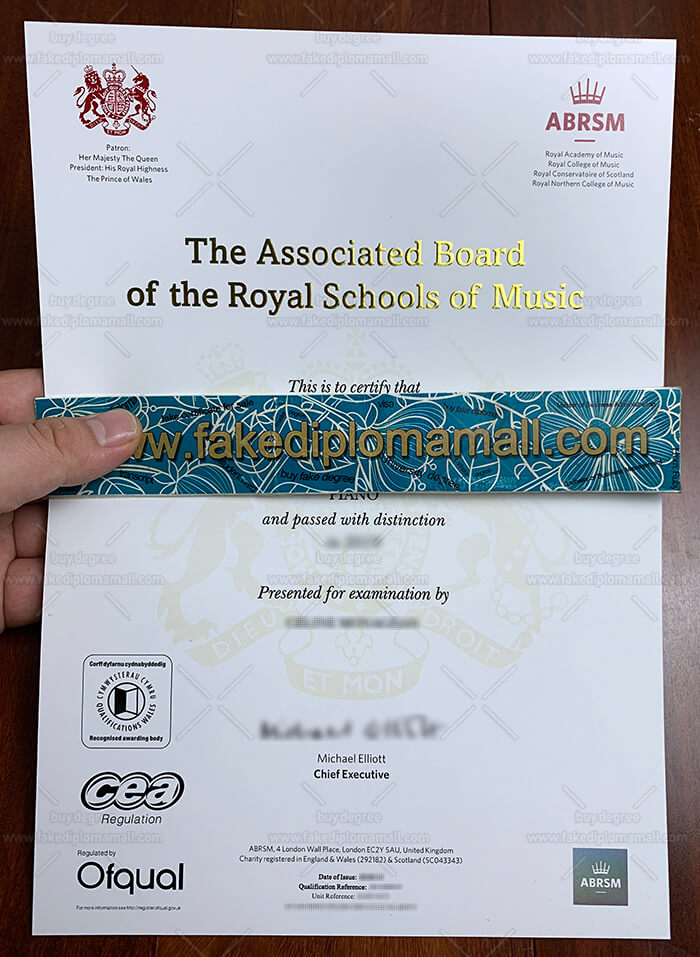 ABRSM Fake Diploma Buy Associated Board Royal Schools of Music Fake Certificate