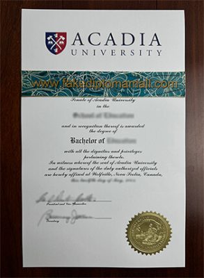 Acadia University Fake Degree 293x400 Samples