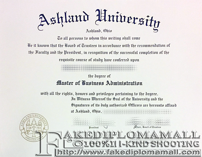 Ashland University Fake Diploma How To Buy Ashland University Fake Bachelor Degree Online?