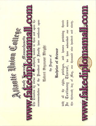 Atlantic Union College Fake Degree Certificate
