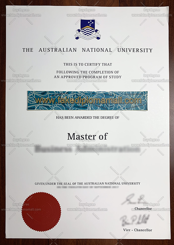 Australian National University Degree700M ANU Fake Degree, Australian National University Master Degree Sample