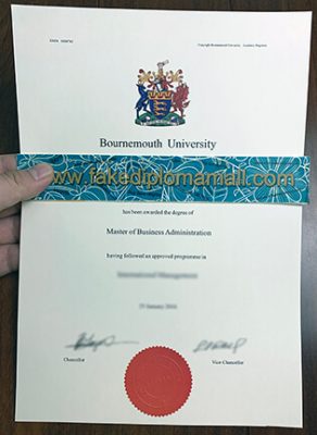 Bournemouth University Degree Certificate 292x400 Samples