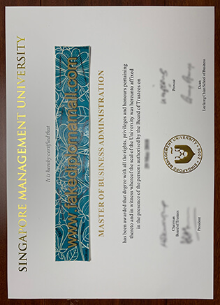 SMU Fake Degree, Singapore Management University Diploma Sample