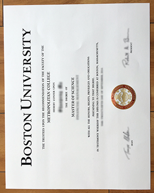 Buy BU Degree, Boston University Fake Diploma Smaple