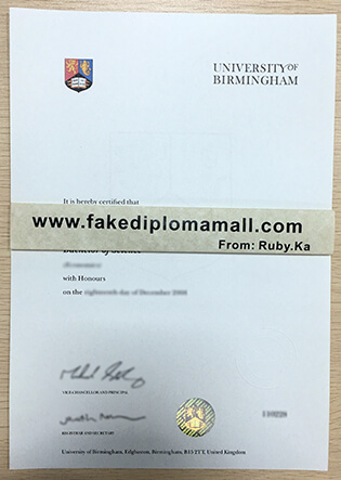 How To Buy A University of Birmingham Fake Degree?