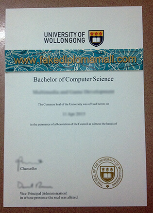 University of Wollongong Fake Diploma, Buy Australian Diploma