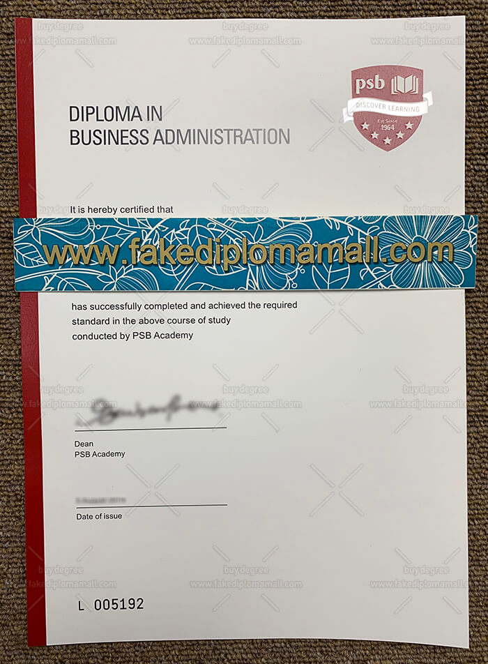 PSB Academy fake diploma