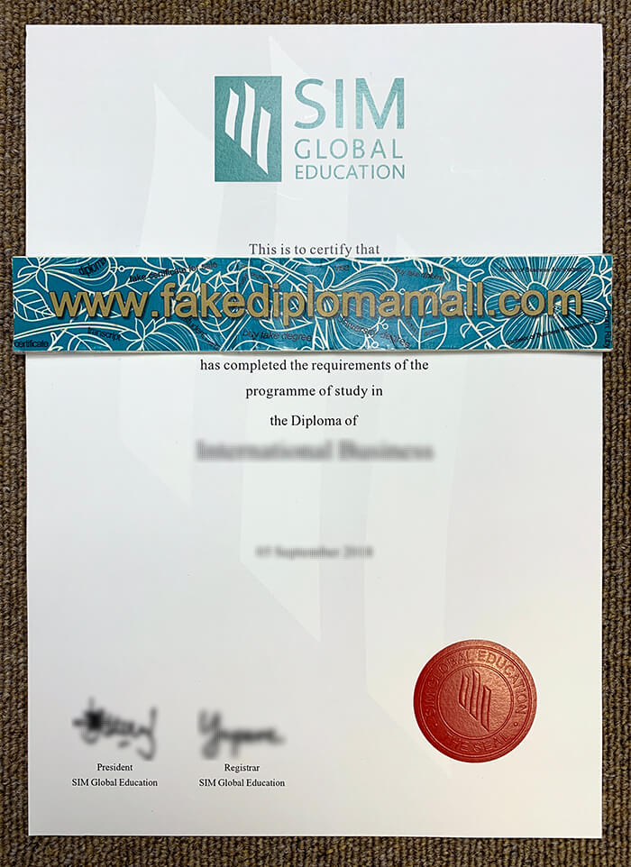 C700M 22 SIM Fake Degree, Singapore Institute of Management Diploma Sample