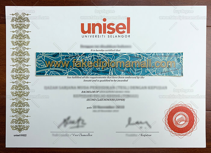 C700M 28 Unisel Fake Diploma, Buy Universiti Selangor Degree Certificate