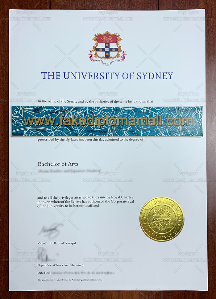 University of Sydney fake degree