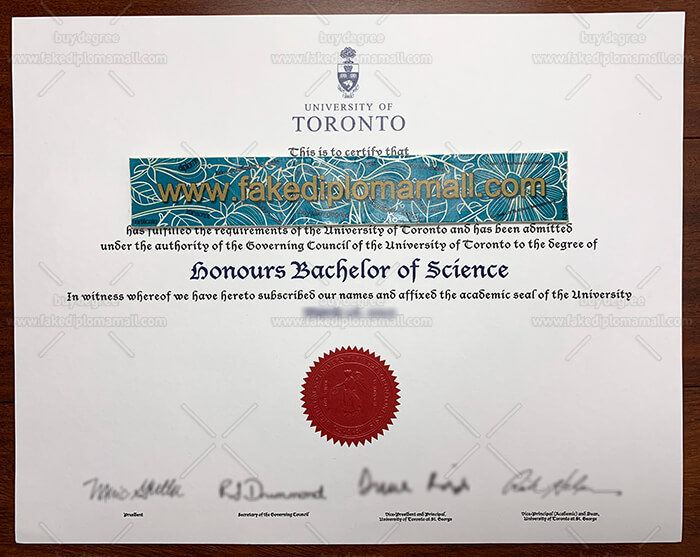 C700M 39 University of Toronto Fake Degree, How to Buy UoT Fake Diploma?