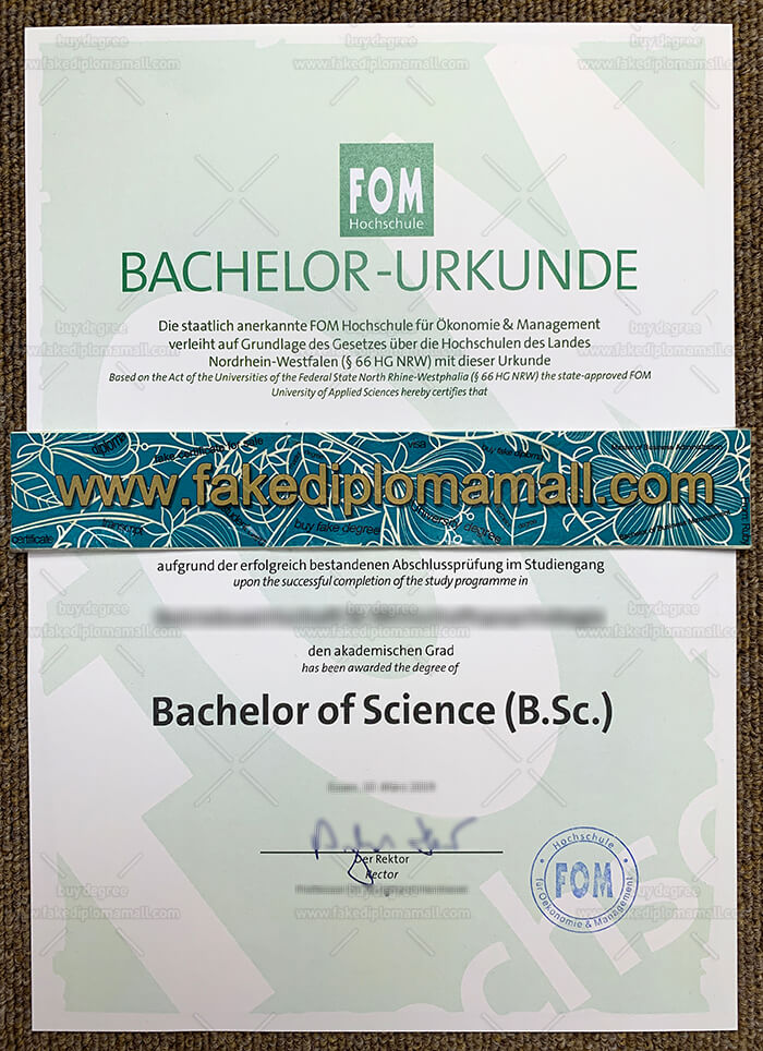 C700M 41 How to Duplicate FOM Hochschule Fake Degree, Buy FOM Fake Diploma
