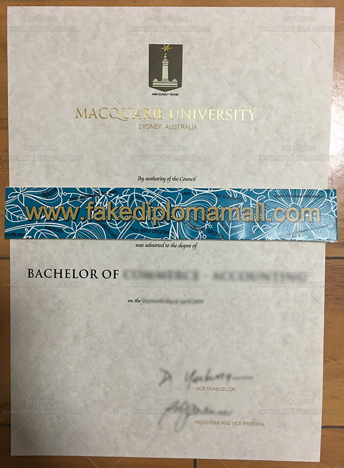 C700M 6 Fake Diploma From Macquarie University