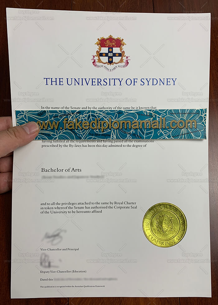 University of Sydney fake degree