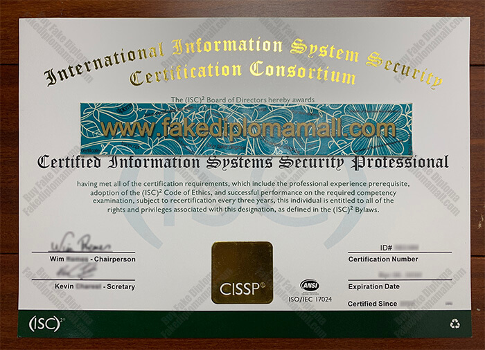 CISSP Fake Certificate 1 How to Pass the Exam to Get CISSP Fake Certificate?