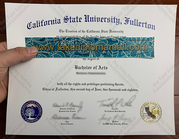 CSU Fullerton Fake Diploma Buy a Fake California State University Fullerton Bachelor Degree?