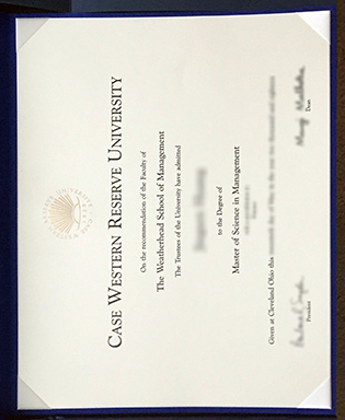 Case Western Reserve University Degree Certificate Samples