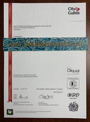 City Guilds IVQ Certificate 293x400 Samples