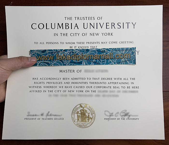 Columbia University Fake Diploma Buy Columbia University Fake Diploma Certificate in The City of New York