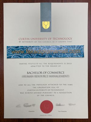 Curtin University of Technology Fake Degree 300x400 Samples