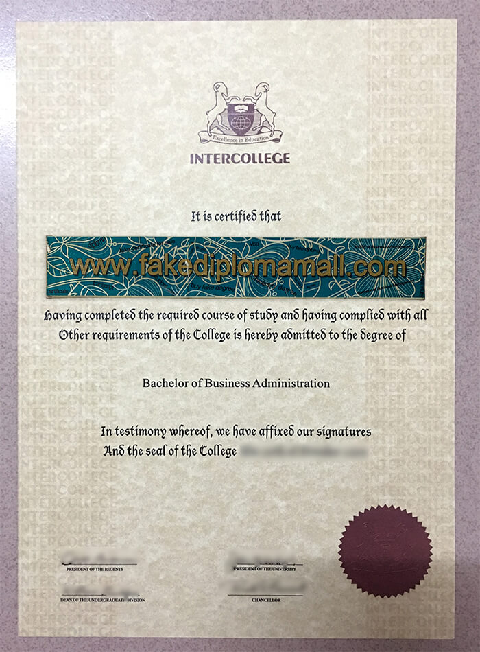 Cyprus International University Diploma Cyprus International University Degree, Intercollege Diploma