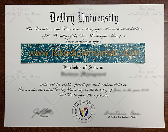 DeVry University Fake Diploma Buy Fake DeVry University Degree Certificate   US Fake Diplomas