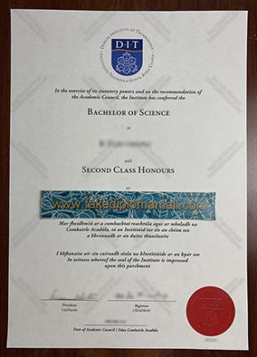 Dublin Institute of Technology (DIT) Fake Diploma Sample