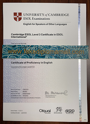 Buy A Fake Cambridge ESOL Certificate