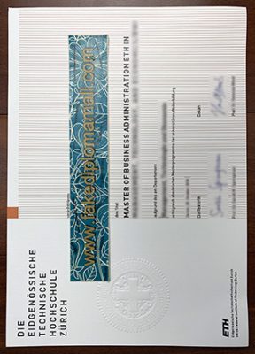 ETH Zürich Degree Certificate 288x400 Samples