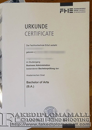 The only way to Get the Fachhochschule Erfurt Bachelor Fake Diploma