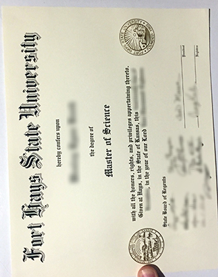 FHSU Fake Diploma, Fort Hays State University Degree Certificate